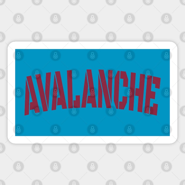 avalanche burgundy Magnet by Alsprey31_designmarket